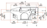 VAZ 1100 XL K FF Series Single Shaft Shredder - Schematic Diagram