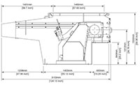 VAZ 1300 M FF Series Single Shaft Shredder - Schematic Diagram