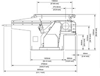 VAZ 1300 M MW Series Single Shaft Shredder - Schematic Diagram