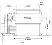 VAZ 1300 S FF Series Single Shaft Shredder - Front View