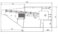 VAZ 1800 FF Series Single Shaft Shredder - Schematic Diagram
