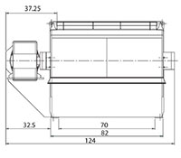 VAZ 1800 Series Single Shaft Shredder - Front View