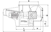 VAZ 2000 M F FF Series Single Shaft Shredder - Schematic Diagram
