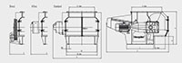 VAZ 2000 to 2500 Series Single Shaft Shredder - Schematic Diagram