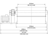 VAZ 2400 S Series Single Shaft Shredder - Front View