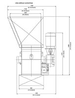 VAZ 600 XL MW Series Single Shaft Shredder - Front View