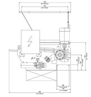 VAZ Series Single Shaft Shredders - Schematic Diagram