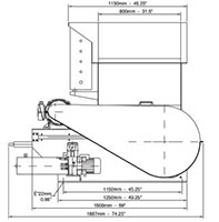 VAZ 700 Z Series Single Shaft Shredder - Schematic Diagram