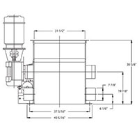 VAZ 800 Series Single Shaft Shredder - Front View