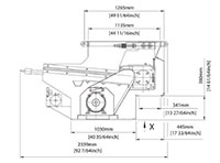 VAZ 800 XL MW Series Single Shaft Shredder - Schematic Diagram