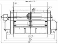 VVZ 300 Double Shaft Shredder - Front View