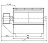 1800 RTR Series Single Shaft Shredder - Front View