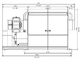 VAZ 1100 XL MW Series Single Shaft Shredder - Front View