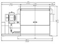 VAZ 1100 XL XR Series Single Shaft Shredder - Front View