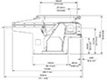 VAZ 1300 M MW Series Single Shaft Shredder - Schematic Diagram