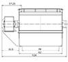 VAZ 1800 FF Series Single Shaft Shredder - Front view