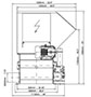 VAZ 700 Z Series Single Shaft Shredder - Front View
